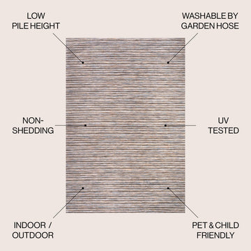 Finn Modern Farmhouse Pinstripe Area Rug